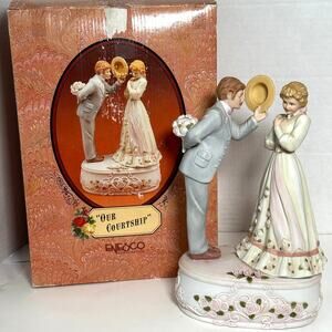 Enesco Treasured Memories Our Courtship 1st in Stages of Love Musical Series COA